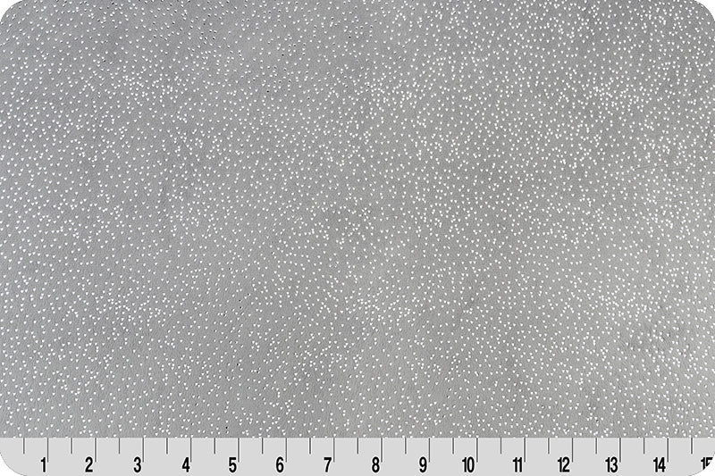 Shannon Fabrics Fabric Sparkle Cuddle® Glitter Graphite and Silver