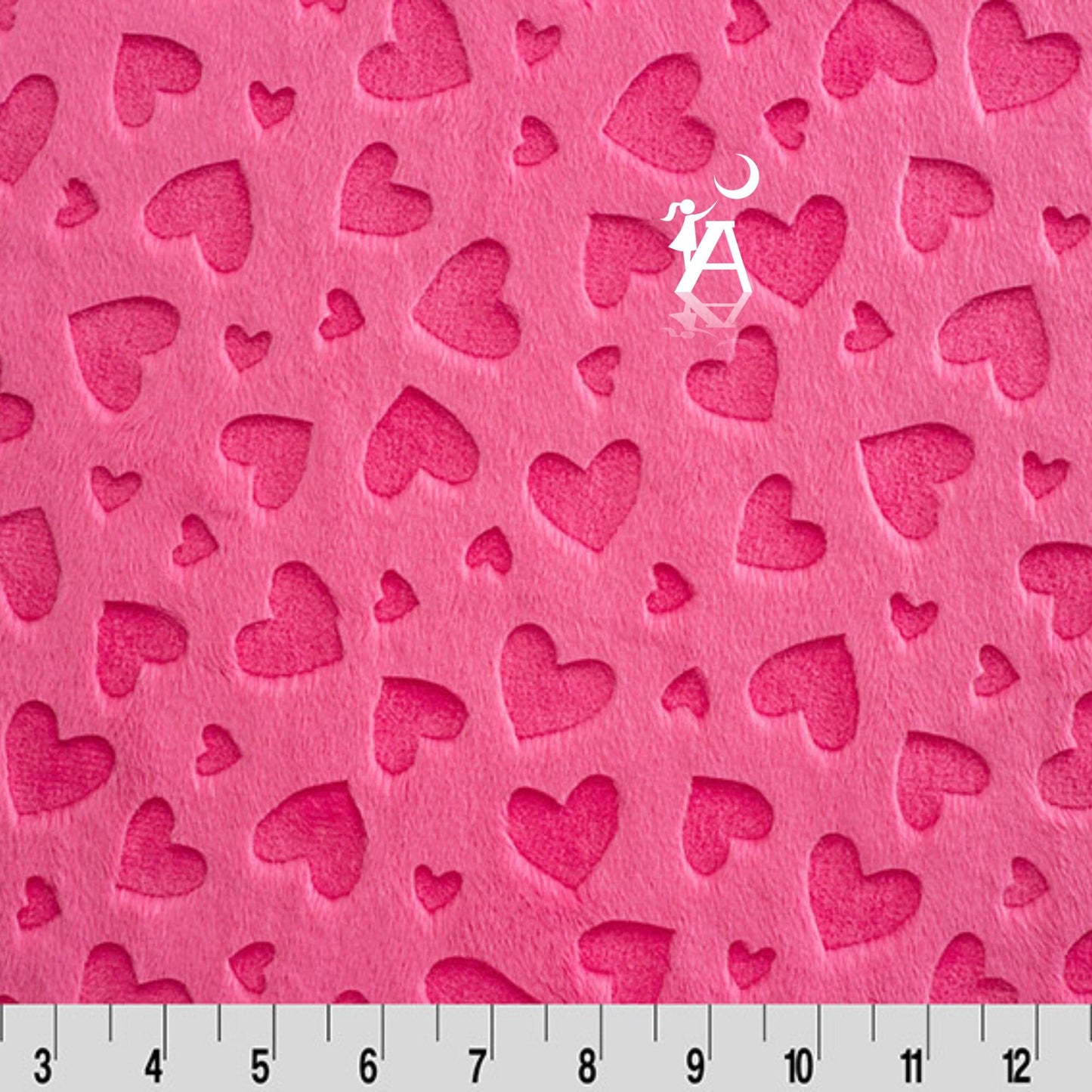 Shannon Fabrics Fabric Valentine Gnomes Digital Cuddle Scarlet, Shannon Digital Cuddle Fabric, Valentine's Fabric, MINKY by the yard, Gnome Minky