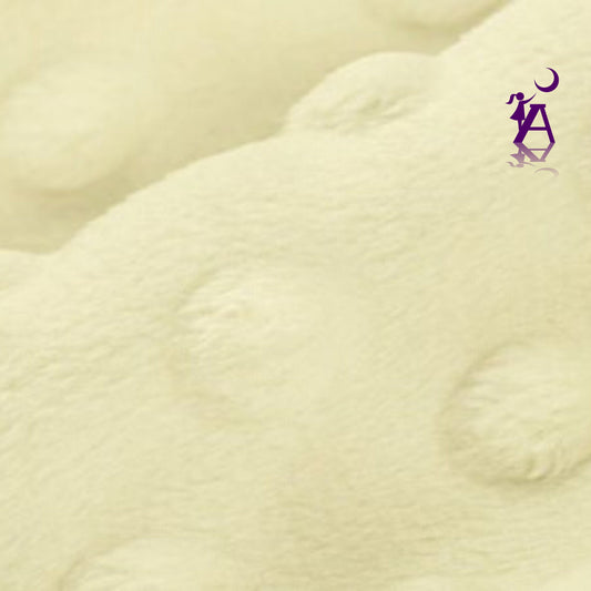 Shannon Fabrics Fabric Vanilla Dimple Cuddle Minky Embossed Fabric, While Supplies Last