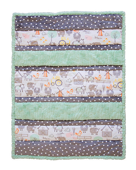 Shannon Fabrics Quilt Kit Bambino Cuddle® Kit Hay, There! Quilt Kit includes backing with FREE Sew Together Tuesday Video Tutorial