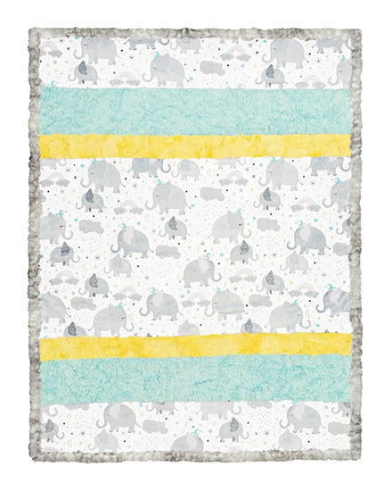 Shannon Fabrics Quilt Kit Cuddle® Kit Ear For You Snow Nursery Quilt Kit includes backing with FREE Sew Together Tuesday Video Tutorial