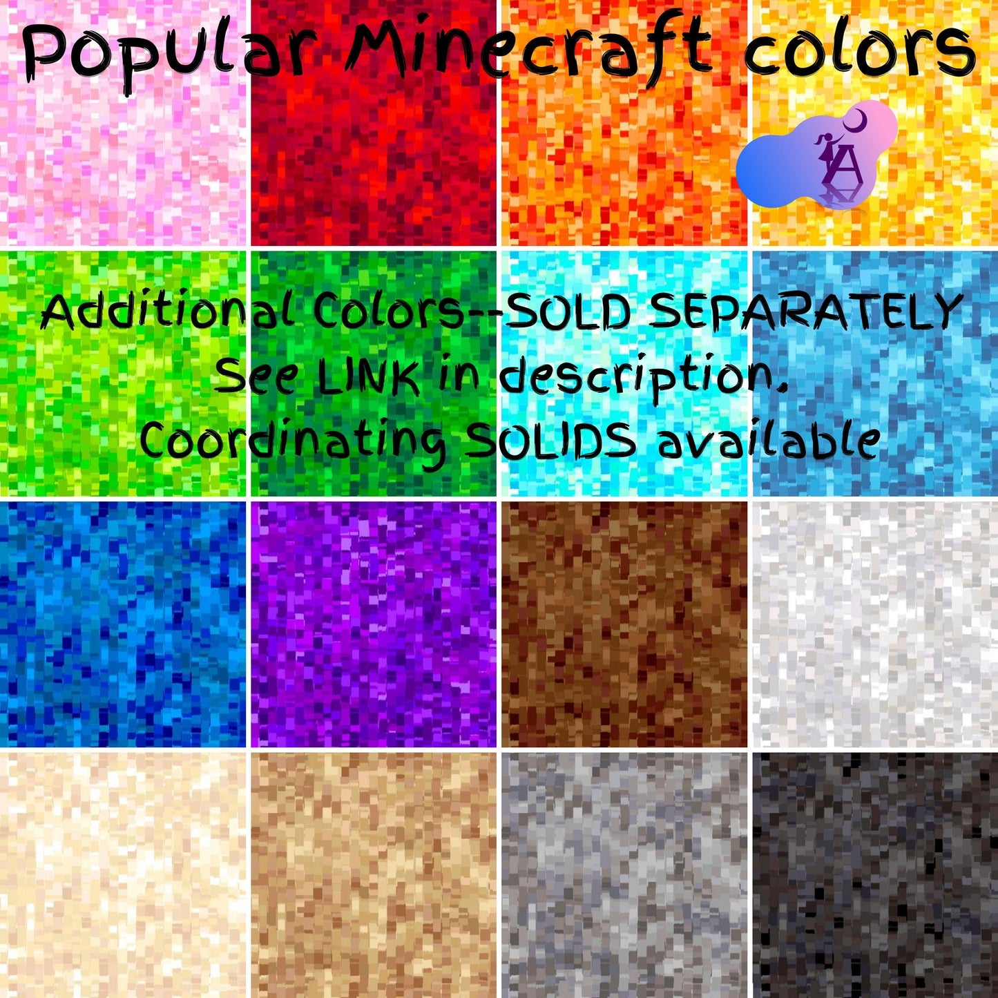 Springs Creative Fabric Mojang Minecraft Licensed cotton Minecraft ICON Fabric, red hearts Minecraft fabric, swords, video game fabric, face mask fabric, binding fabric