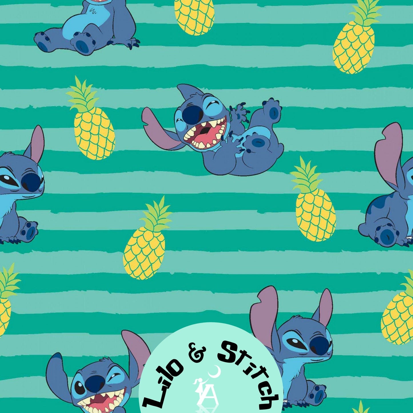 Springs Creative Fabric Springs Creative Lilo and Stitch Bundle with Lilo and Stitch Panel, Lilo & Angel fabric, Disney Licensed Fabric