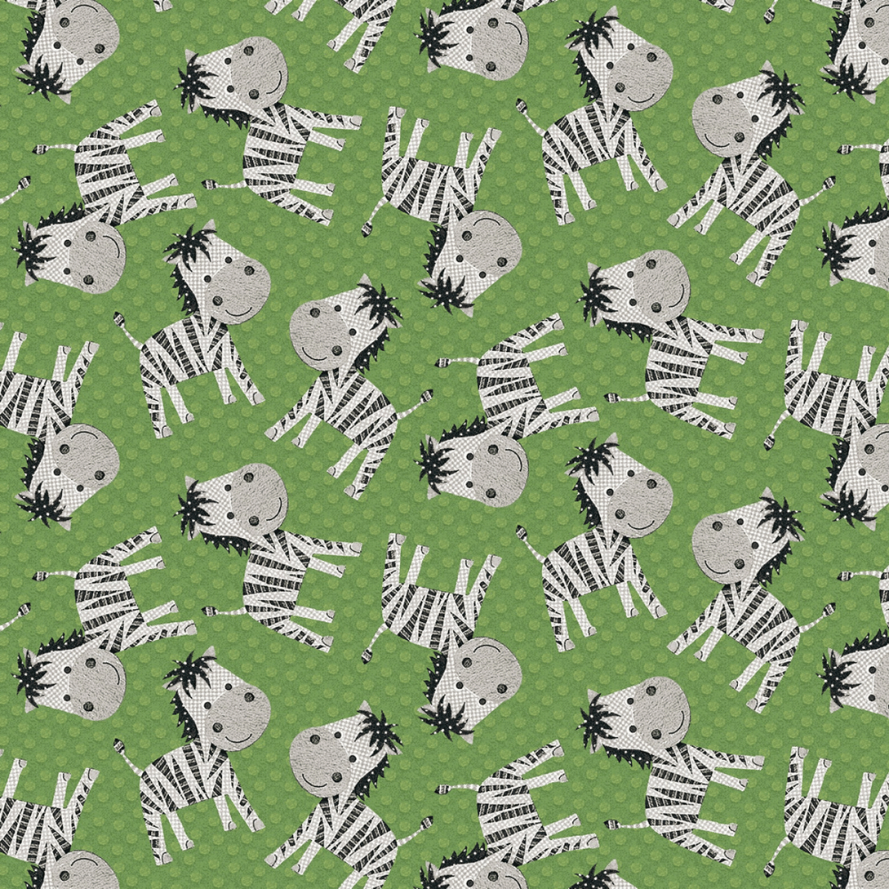 Studio E Fabric Bundle At The Zoo Fat Quarter Fabric Bundle, 9 cotton quilting fabrics & 1 panel