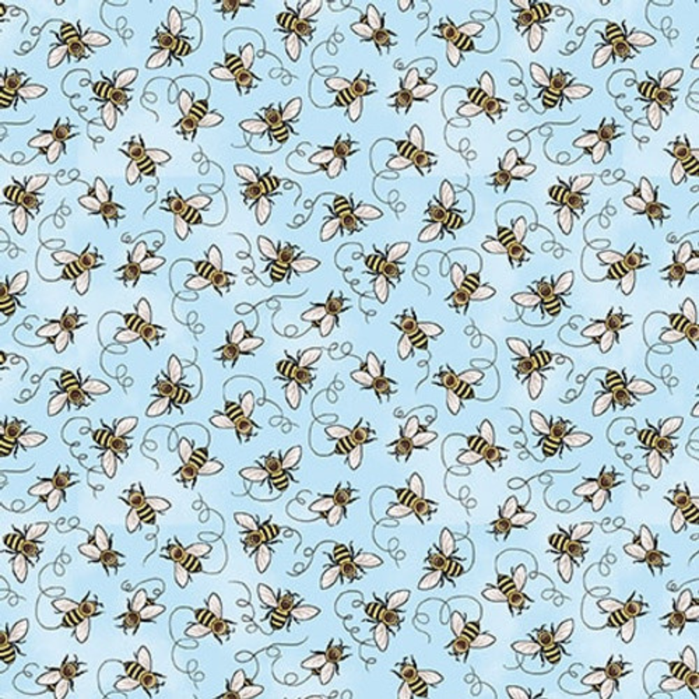 Studio E Fabric Bundle Bee All You Can Bee 1/2 yard Bundled Fabric Collection Panel plus 8 coordinating 1/2 yard prints