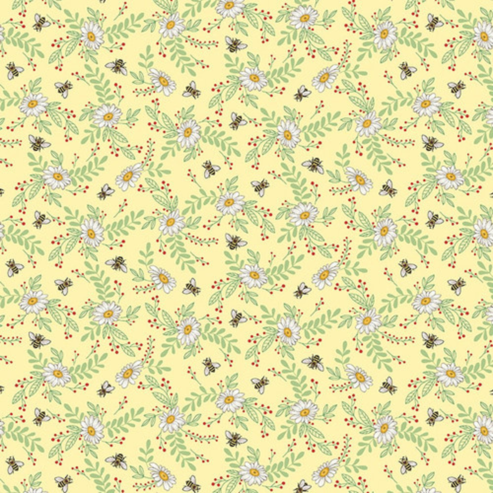 Studio E Fabric Bundle Bee All You Can Bee 1/2 yard Bundled Fabric Collection Panel plus 8 coordinating 1/2 yard prints