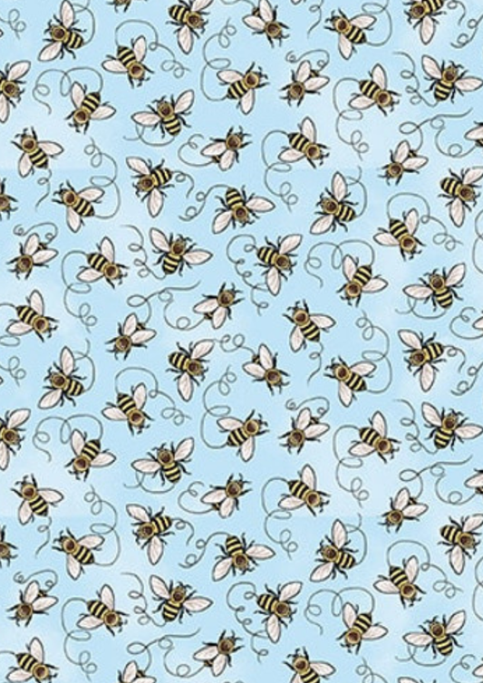 Studio E Quilt Kit Kit TOP/Binding ONLY Beginner Quilt Kit Bee All You Can Bee DIY Panel Quilt 50" x 68" approximate finished size