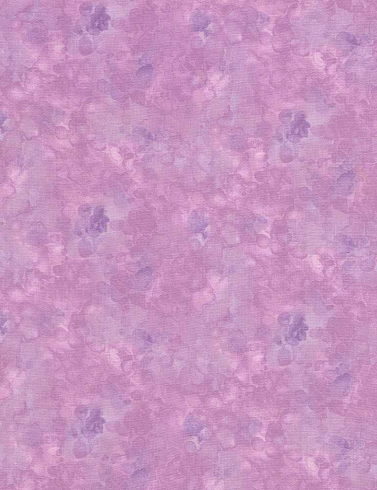 Timeless Treasures Fabric 1/4 yard (9"x44") Solid-Ish Watercolor Texture KIM-6100 Lavender Purple Blender Cotton Fabric by the Yard