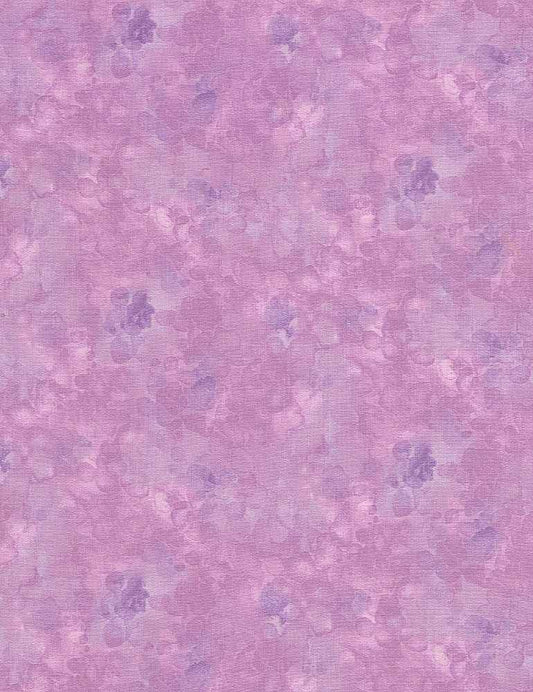 Timeless Treasures Fabric 1/4 yard (9"x44") Solid-Ish Watercolor Texture KIM-6100 Lavender Purple Blender Cotton Fabric by the Yard