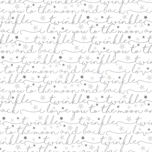 Timeless Treasures Fabric 1 yard (36"x44") / Twinkle FLANNEL Bunnies by the Bay Moon or Sunshine by Timeless Treasures