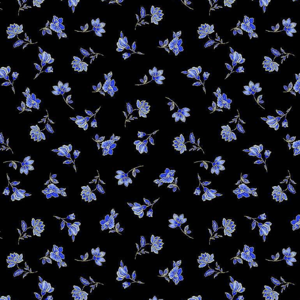 Timeless Treasures Fabric Bundle Oriental Harmony Pattern with Fleur Butterflies Utopia by Chong-A-Hwang A Sweet Tea Girls Pattern