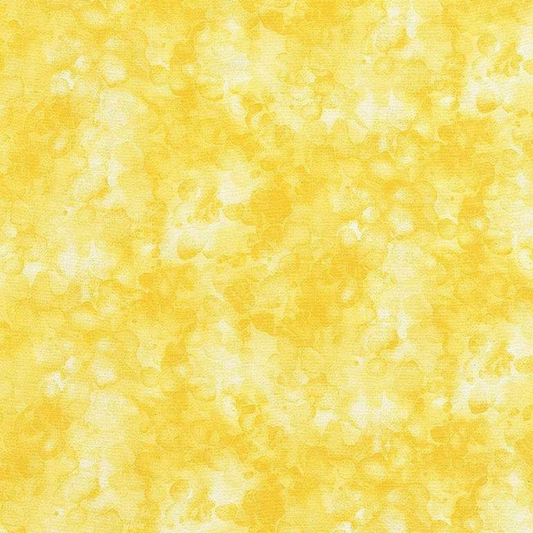 Timeless Treasures Fabric FQ (18"x21") Solid-Ish Watercolor Texture KIM-6100 Lemon by Timeless Treasures
