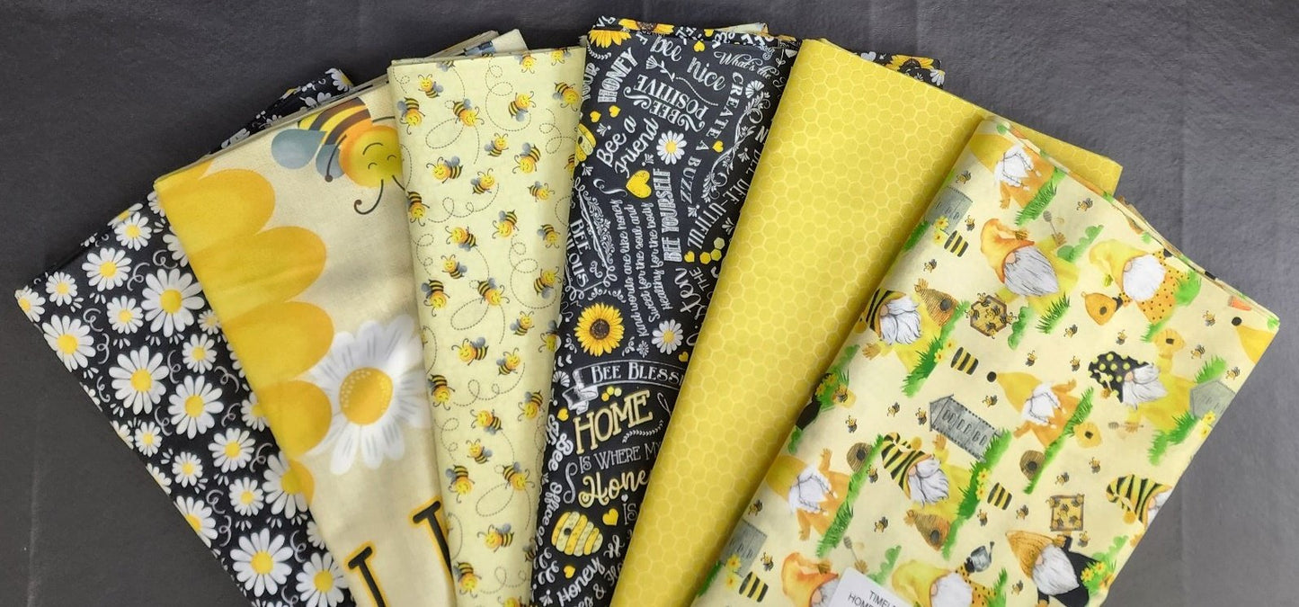 Timeless Treasures Fabric Home Is Where My Honey Is Collection Bundle