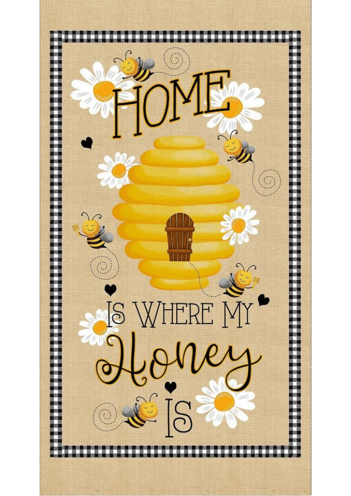 Timeless Treasures Quilt Kit Beginner Bee Hive Quilt Kit Timeless Treasures Home Is Where My Honey Is DIY Panel Quilt