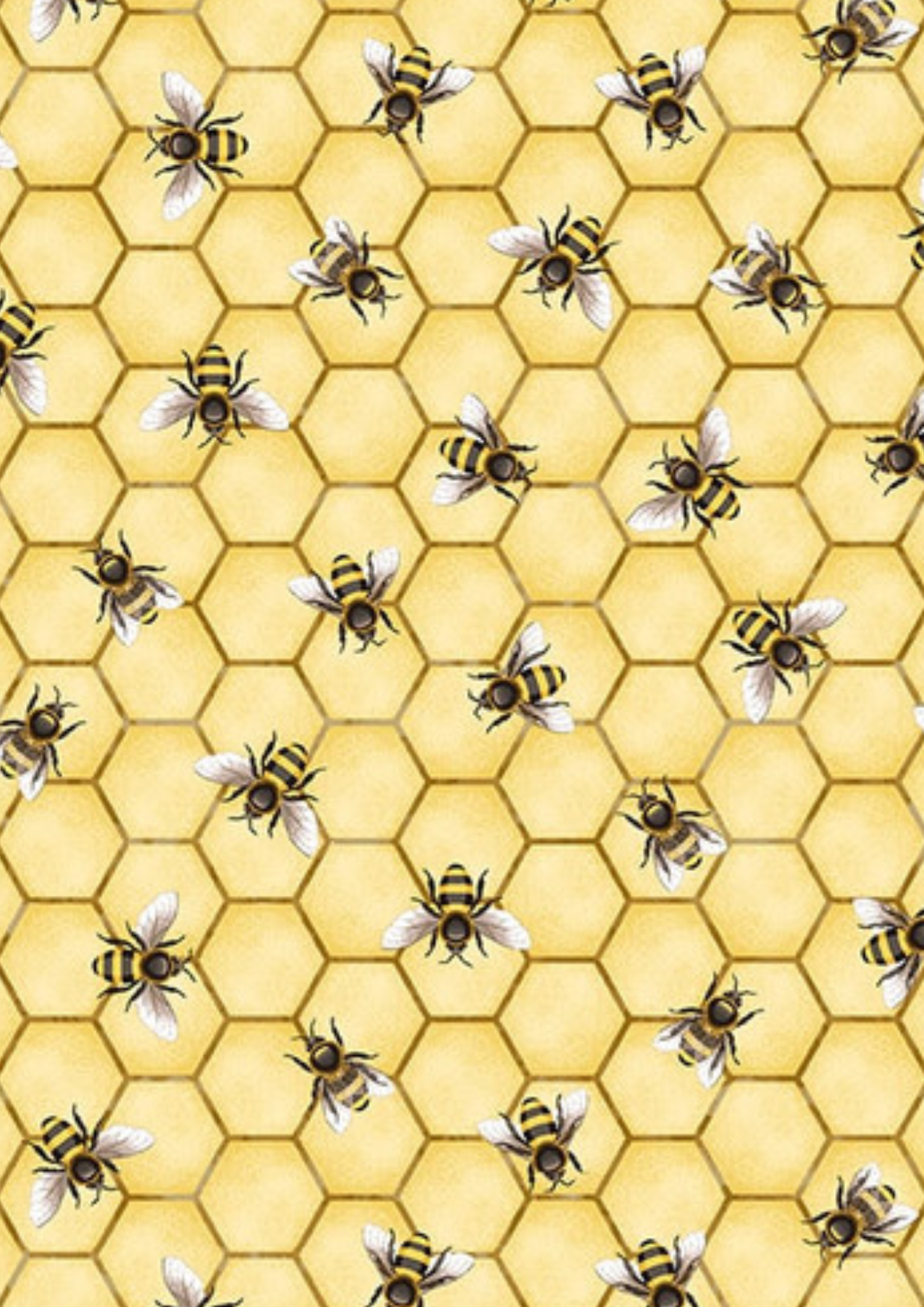 Timeless Treasures Quilt Kit Beginner Quilt Kit Bee All You Can Bee DIY Panel Quilt 50" x 68" approximate finished size
