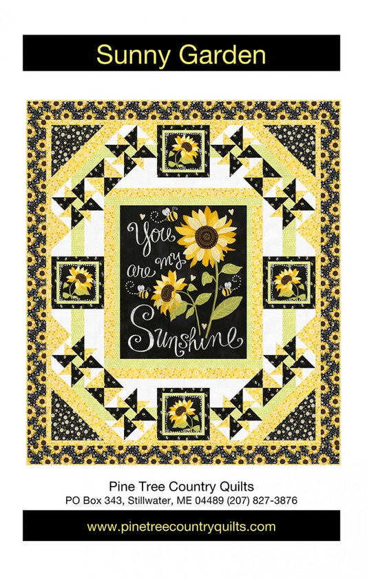 Timeless Treasures Quilt Kit QuiltKit NO  BACKING You are my Sunshine Sunny Garden Pinetree Country QUILT KIT
