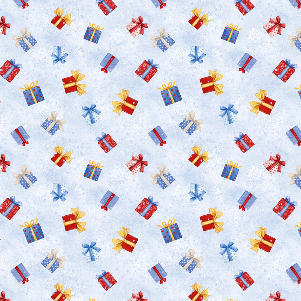 Wilmington Prints Fabric Snow What Fun Cotton Fabric - 2 1/2 in strips PRECUT 40 pc pack, jelly roll fabric