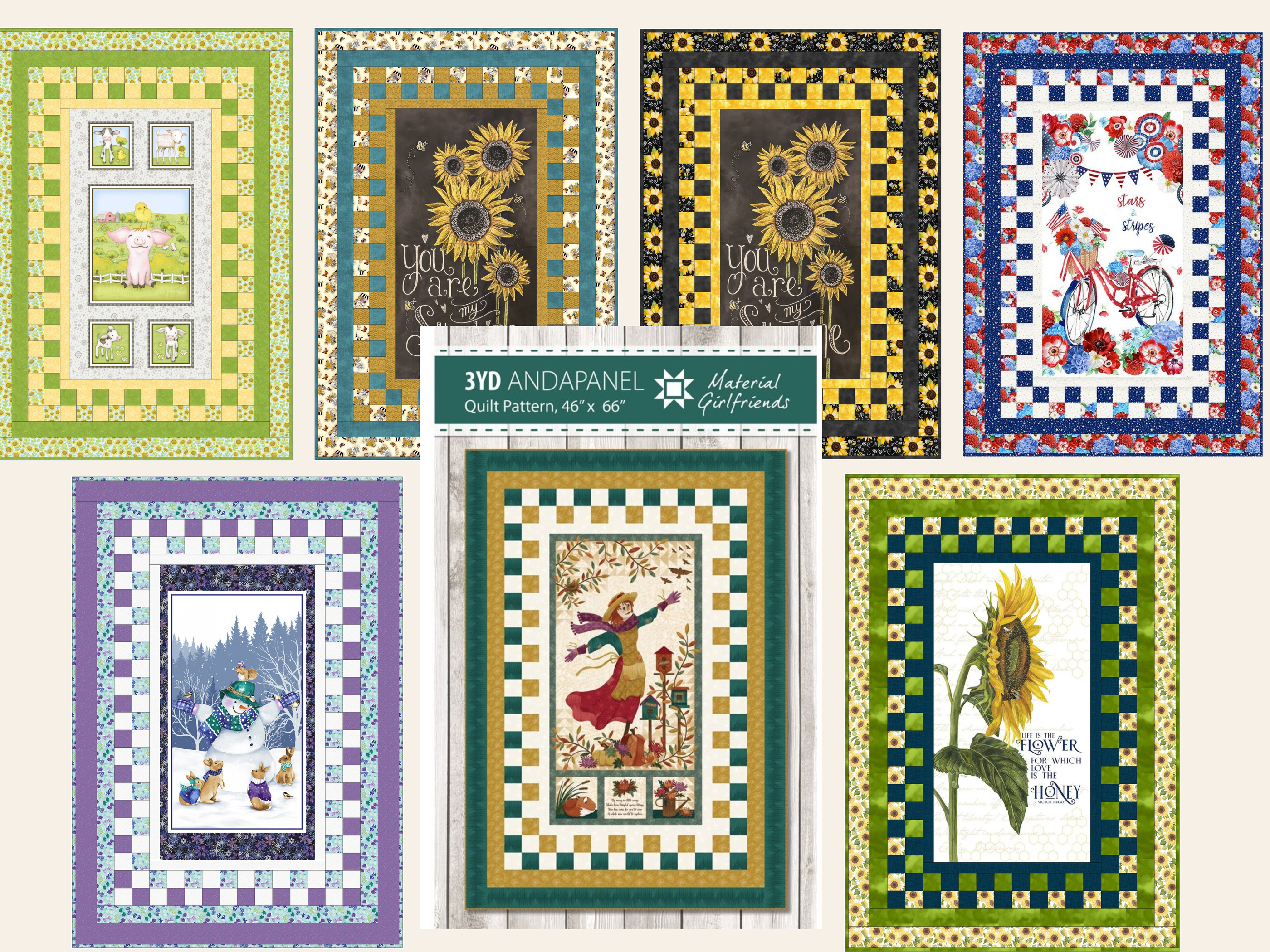 Meet the Material Girlfriends: Beginner-Friendly Panel Quilts Made Simple