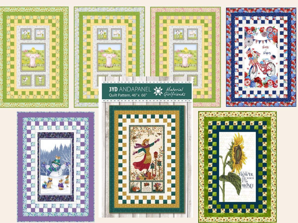 Meet the Material Girlfriends: Beginner-Friendly Panel Quilts Made Simple