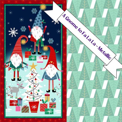 A Gnome to Fa La Christmas Fabric