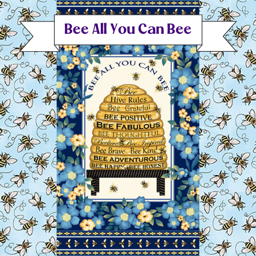 Bee All You Can Bee Cotton Fabric by Studio E