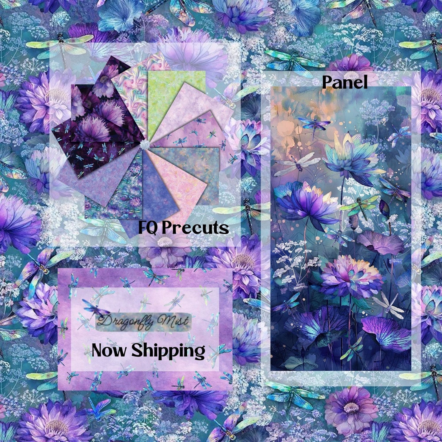 Dragonfly Mist Fabric Collection | Timeless Treasures