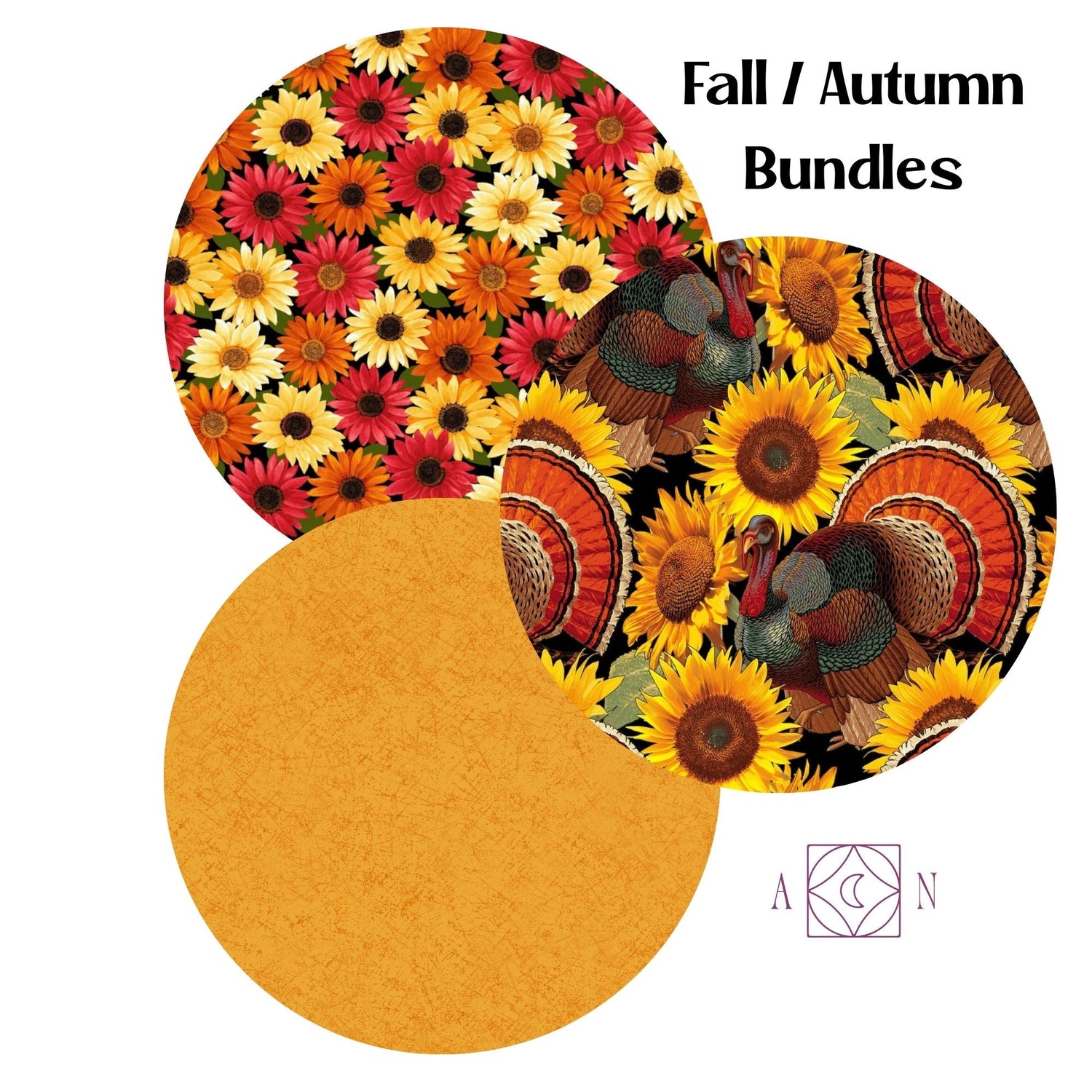 Fall / Autumn 3 Yard Quilt Fabric Bundles