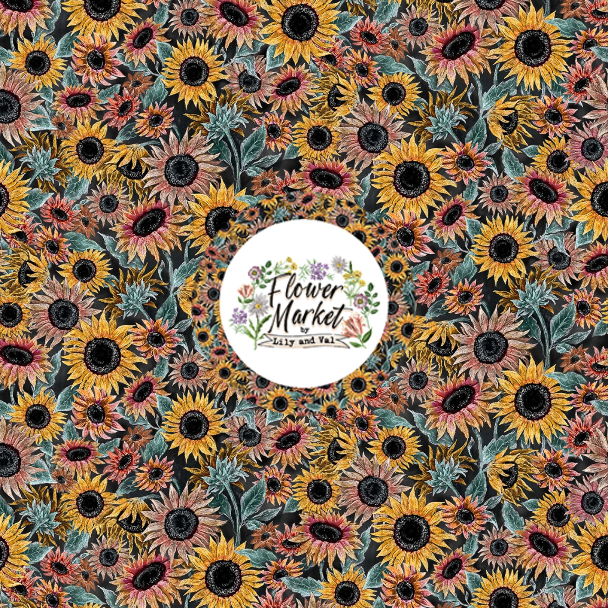 Flower Market Floral & Sunflower Quilting Fabric by Michael Miller