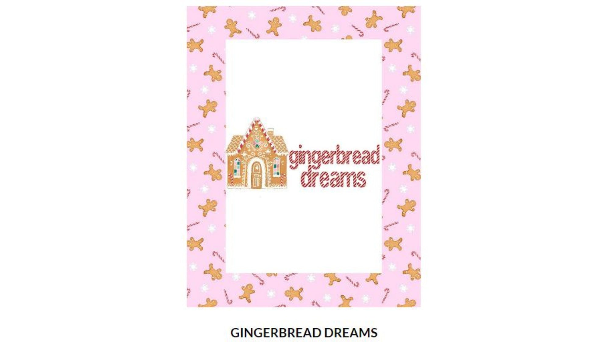 Gingerbread Dreams Cotton Quilting Fabric