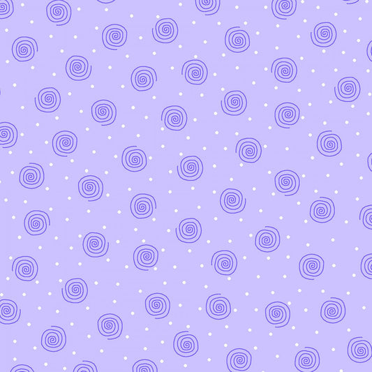 Purple Squiggles Comfy Flannel blender print baby flannel fabric by the yard - 41" piece remnant