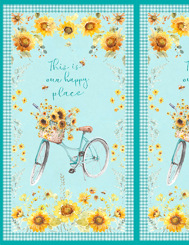 Sunflower Sweet Easy DIY Beginner Quilt Kit with pattern & Fabric - Panel Quilt Kit