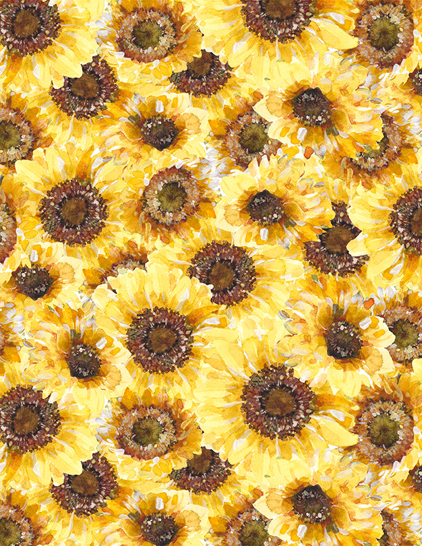 Sunflower Sweet Easy DIY Beginner Quilt Kit with pattern & Fabric - Panel Quilt Kit