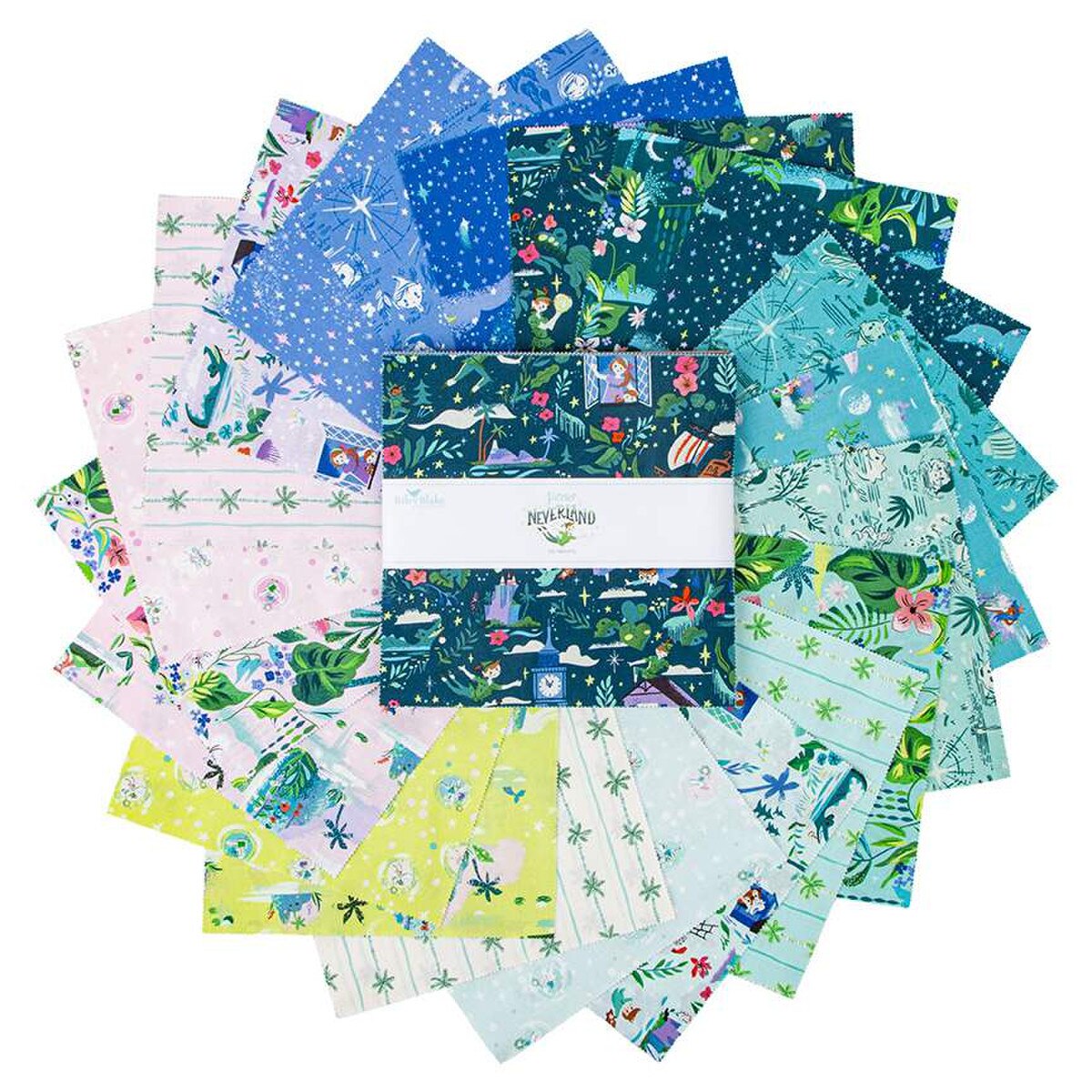Pixie Squared Forever Neverland Custom Quilt Kit uses Precut 10" Squares
