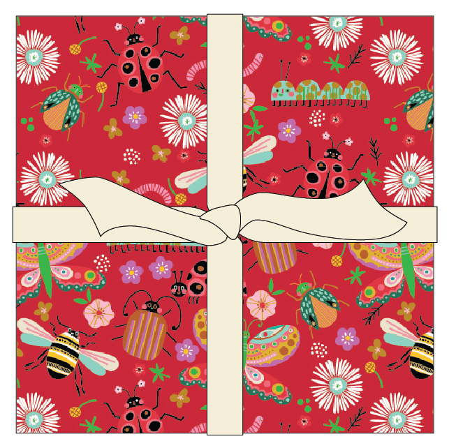 Hey Love Bug – 5" Squares (Charm Pack)