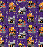 Glow-o-ween pre-cut 10" quilt squares from Benartex, Glow in the Dark Halloween Fabric