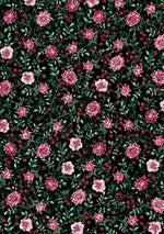 Winterberry Floral STRIP-PIES pre-cut 2.5” Strips