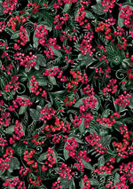 Winterberry Floral STRIP-PIES pre-cut 2.5” Strips