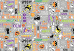 Glow in the Dark Halloween Fabric - Precut Fat Quarters Fabric Bundle -  Chills & Thrills