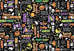 Glow in the Dark Halloween Fabric - Precut Fat Quarters Fabric Bundle -  Chills & Thrills