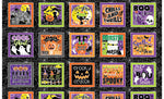 Hocus Pocus Hats Purple Chills & Thrills Cotton Fabric by the Yard