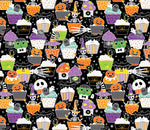Glow in the Dark Halloween Fabric - Precut Fat Quarters Fabric Bundle -  Chills & Thrills