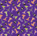 Monster Mash Gray Chills & Thrills Cotton Fabric by the Yard