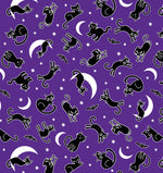 Glow in the Dark Halloween Fabric - Precut Fat Quarters Fabric Bundle -  Chills & Thrills