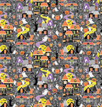 Glow in the Dark Halloween Fabric - Precut Fat Quarters Fabric Bundle -  Chills & Thrills