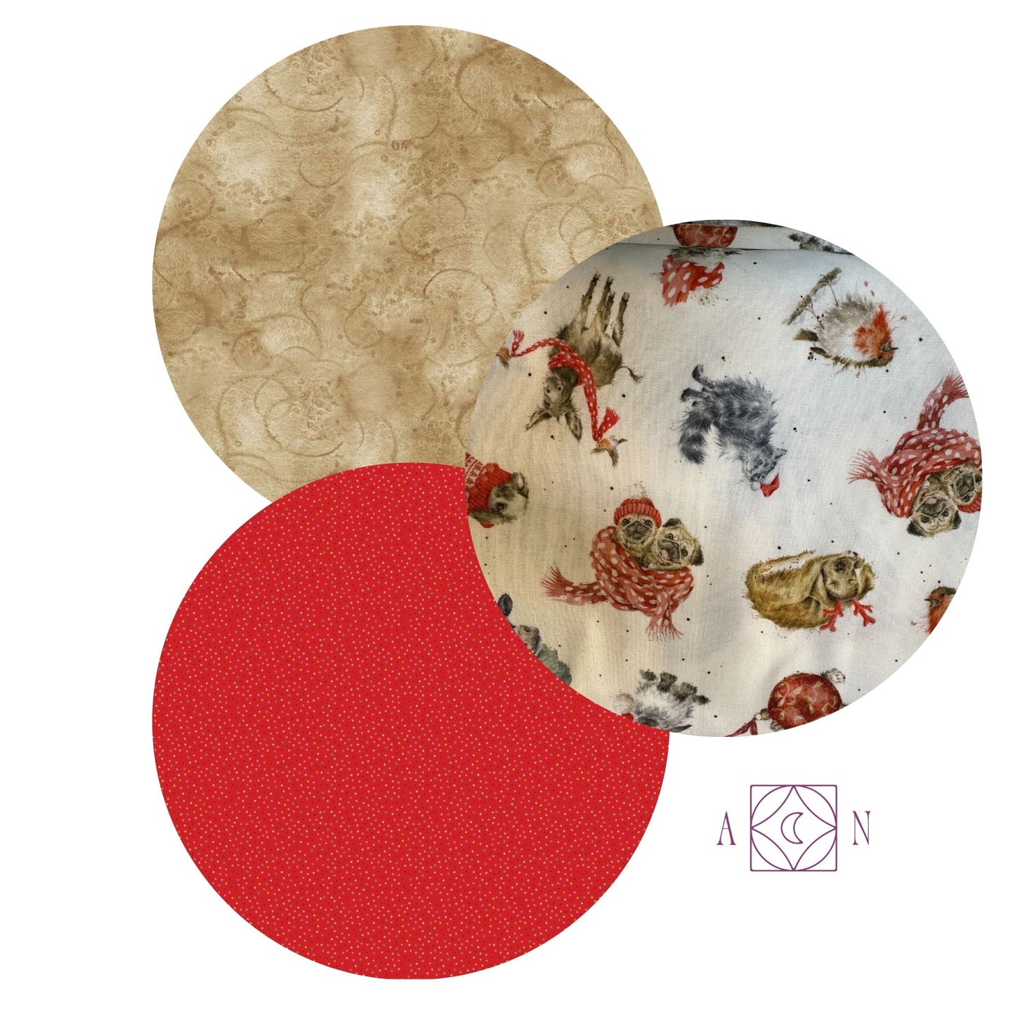 Warm Wishes Woodland Animals – 3 Yard Quilt Fabric Bundle | Angels Neverland Exclusive