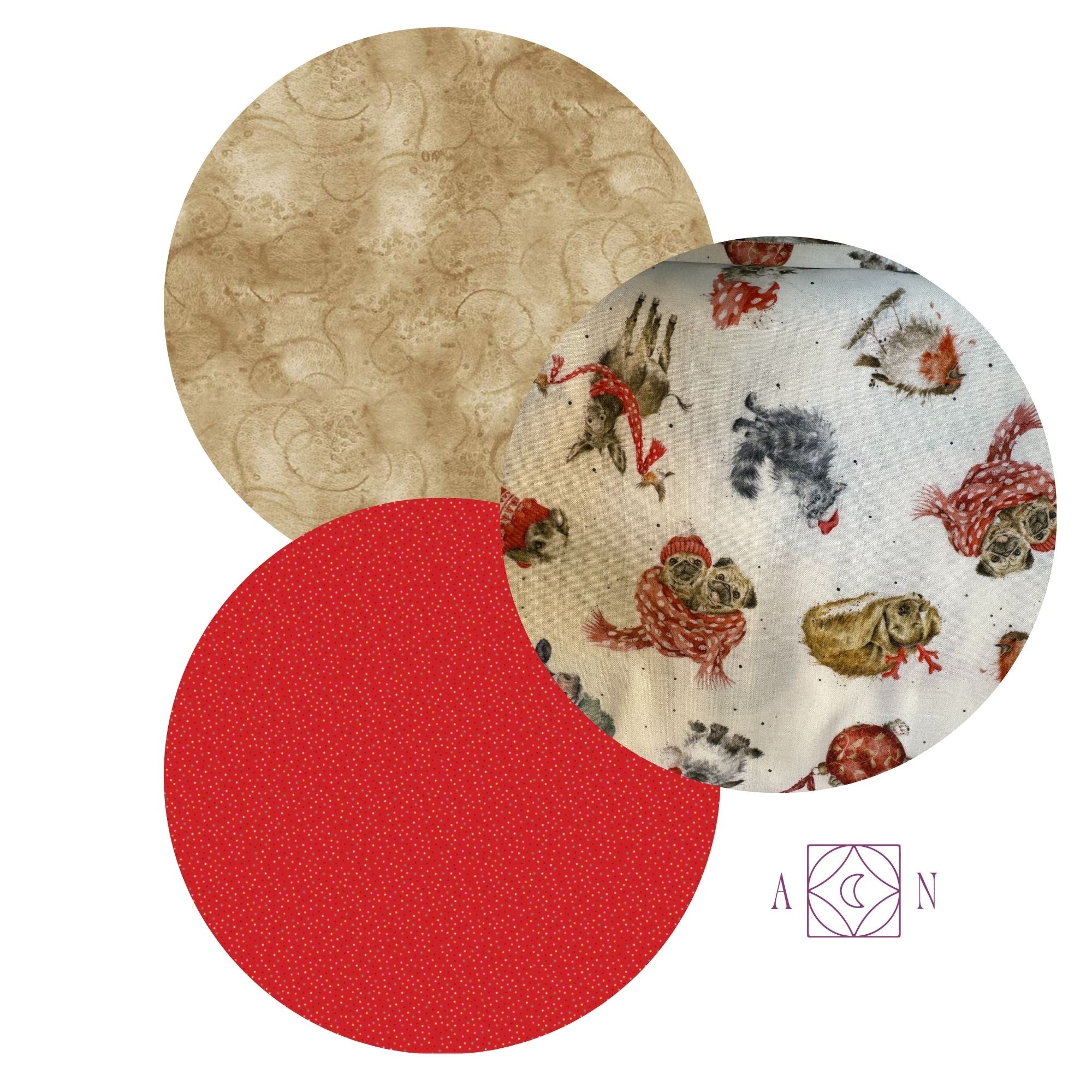 Warm Wishes Woodland Animals – 3 Yard Quilt Fabric Bundle | Angels Neverland Exclusive