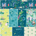 Forever Neverland Peter Pan Full Yard Bundle 8 pcs (Night) with Neverland Panel by Jill Howarth