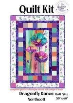 Rare Dragonfly Dance Quilt Kit with Panel & Precuts – Beginner-Friendly Picture This Pattern