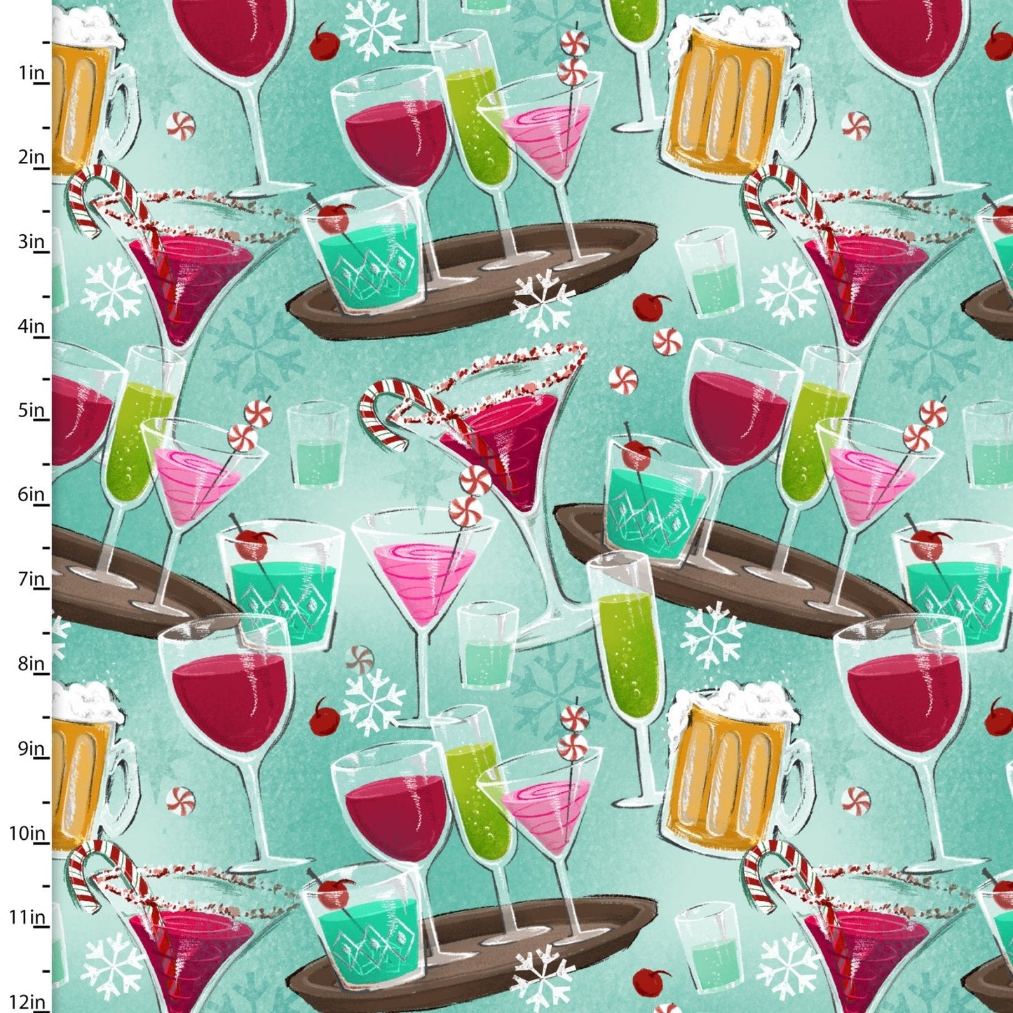 3 Wishes fabric bundle Holiday Spirits Cotton Fabric Bundle