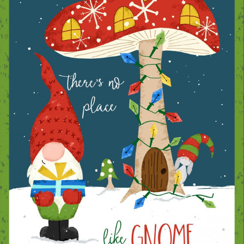 There's No Place Like Gnome Exclusive FQs Fabric Bundle with Gnome Panel